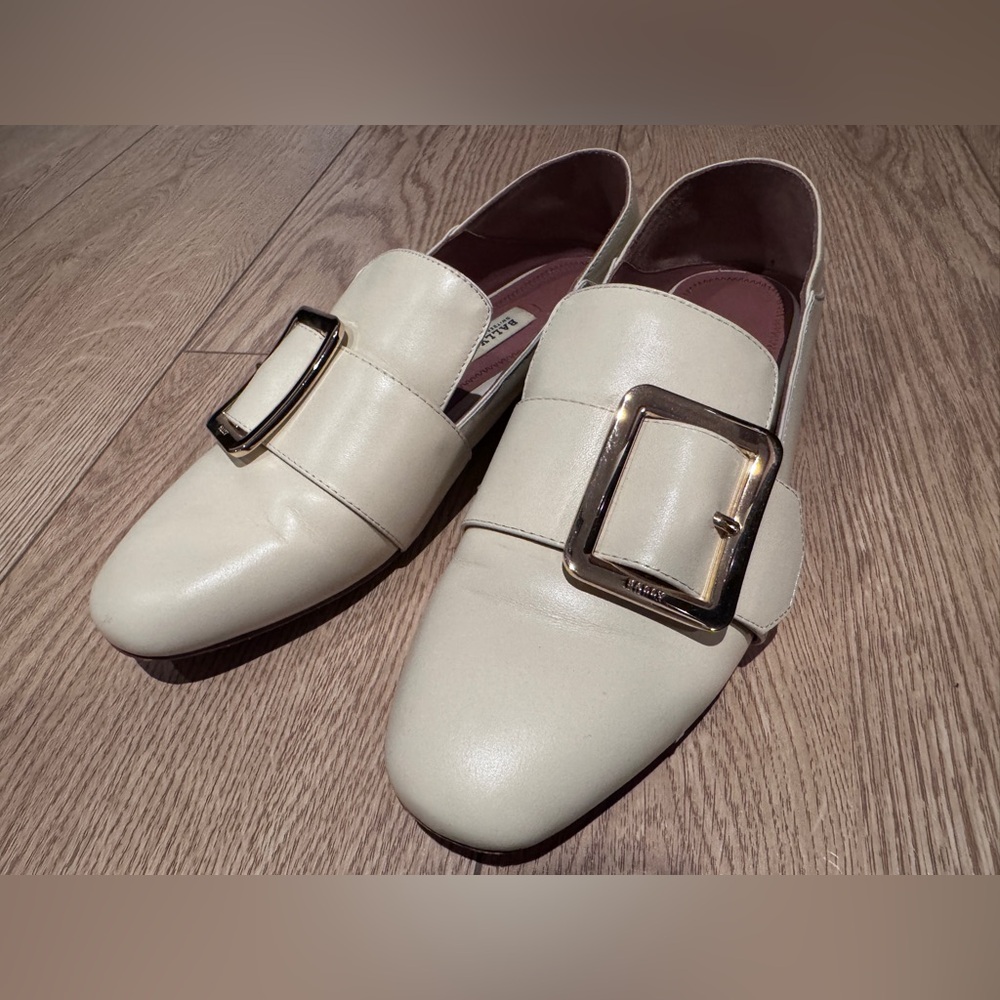 Janelle Women's Calf Leather Slipper In Bone